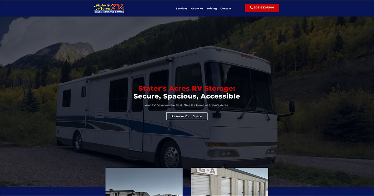 Secure RV Storage in Amarillo, TX Stater's Acres RV Storage
